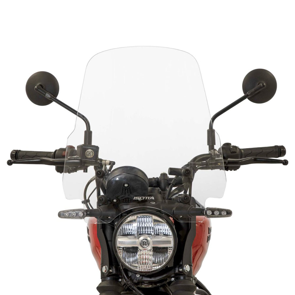 Isotta High Screen | Clear | Royal Enfield Guerrilla 450 - Pyramid Motorcycle Accessories