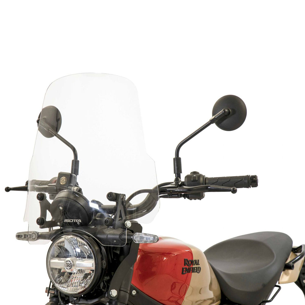 Isotta High Screen | Clear | Royal Enfield Guerrilla 450 - Pyramid Motorcycle Accessories
