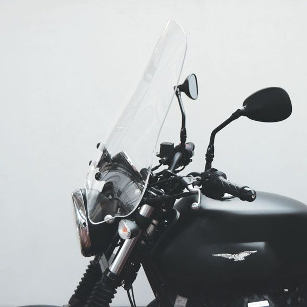 Isotta Maxi Screen | Clear | Moto Guzzi V7 - V9 - Pyramid Motorcycle Accessories