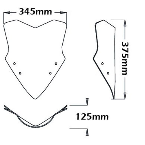 Isotta Low Screen | Kawasaki Z 800 2012 - 2016 - Pyramid Motorcycle Accessories