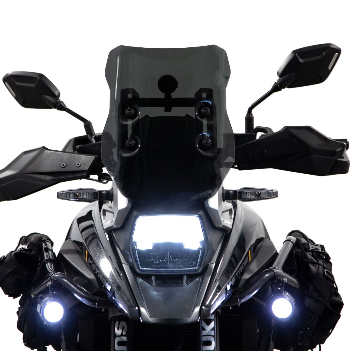 Isotta Low Screen | Dark Smoke | Suzuki V-Storm 1050 2022> - Pyramid Motorcycle Accessories