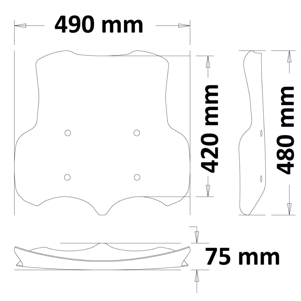 Isotta Medium Screen | Moto Guzzi V85TT - Pyramid Motorcycle Accessories