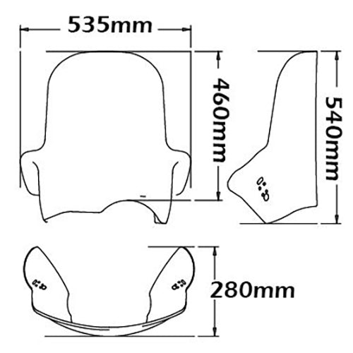 Isotta Adv Screen | Clear | BMW R 1150 GS 2000 - 2003 STD - Pyramid Motorcycle Accessories