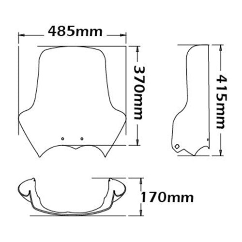 Isotta Screen | BMW R 1200 GS Standard 2004 - 2012 - Pyramid Motorcycle Accessories
