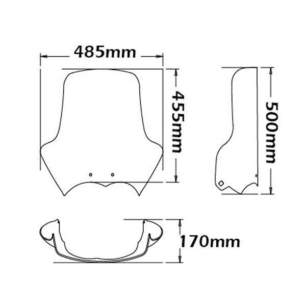 Isotta High Screen | BMW R 1200 GS Standard 2004 - 2012 - Pyramid Motorcycle Accessories