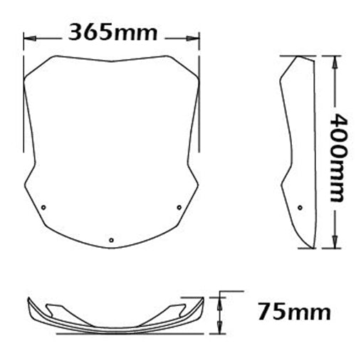 Isotta Screen | Clear | BMW F 800 ST 2006>2012 - Pyramid Motorcycle Accessories