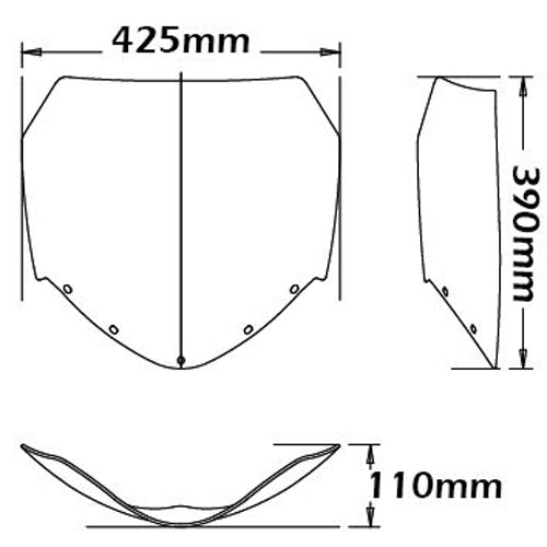 Isotta High Screen | Clear | BMW R 1100 S 1997 - 2004 - Pyramid Motorcycle Accessories