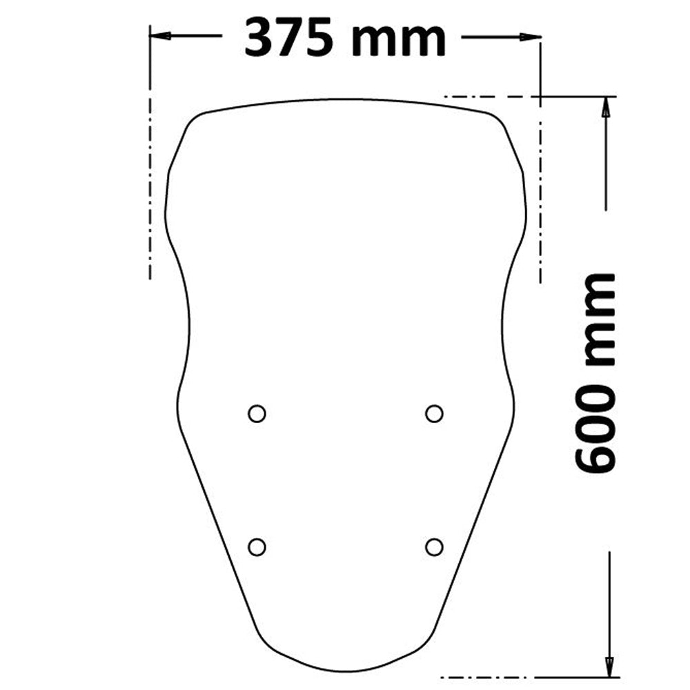Isotta High Screen | Moto Guzzi Mandello S 1000 - Pyramid Motorcycle Accessories
