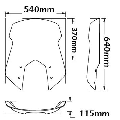 Isotta High Screen | Clear | BMW R 1200 ST 2004 - 2007 - Pyramid Motorcycle Accessories