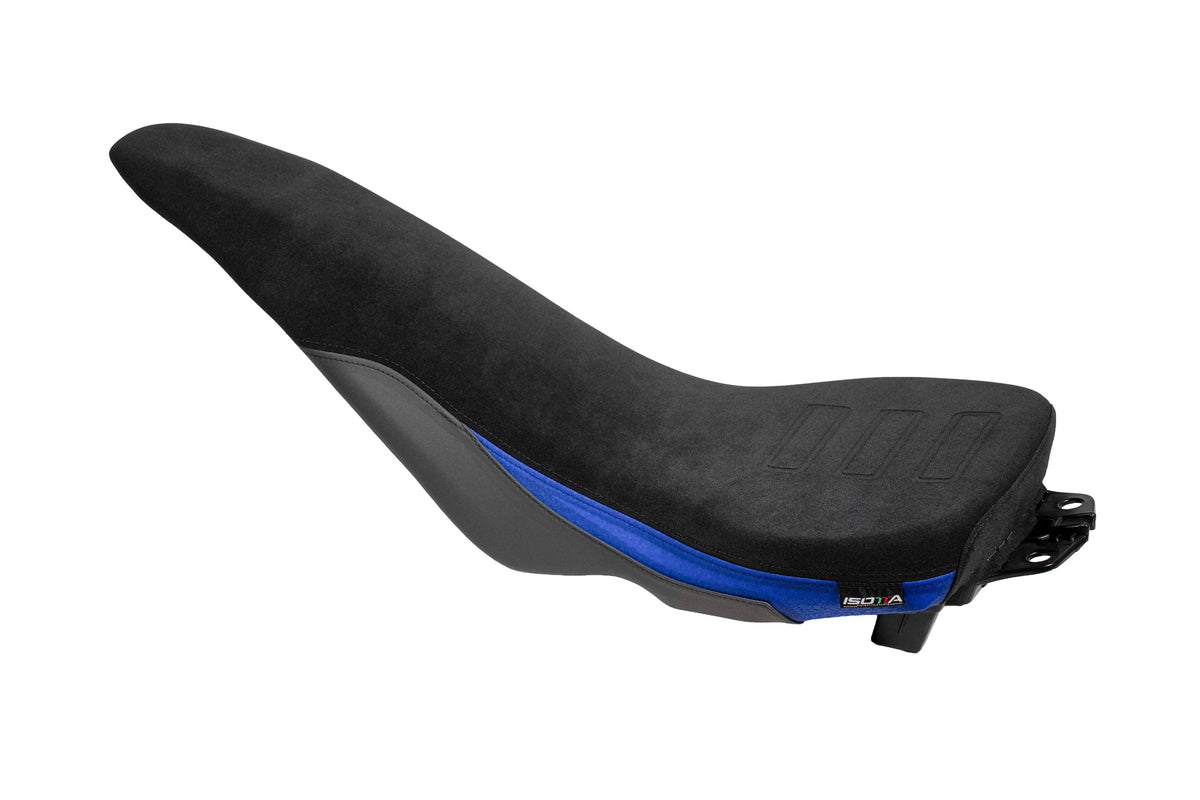 Isotta Comfort Rider Seat | Blue | Yamaha Tenere 700 World Raid 2022-2025 - Pyramid Motorcycle Accessories