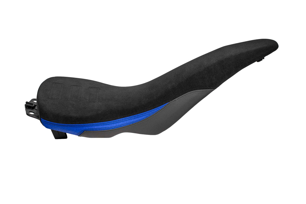 Isotta Comfort Rider Seat | Blue | Yamaha Tenere 700 World Raid 2022-2025 - Pyramid Motorcycle Accessories