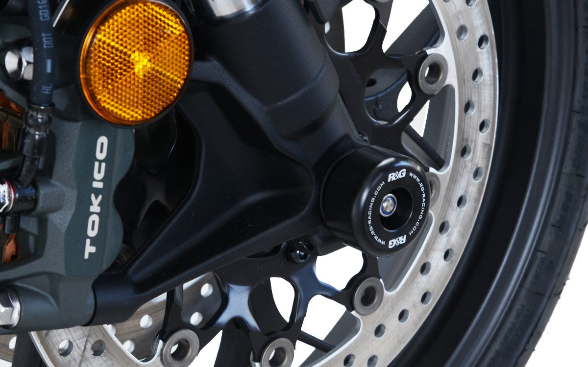 R&G Fork Protectors | Black | Honda CBR1000RR ’08-'19, CBR1000RR SP '14-'19 & CB1000R(+) '18- - Pyramid Motorcycle Accessories