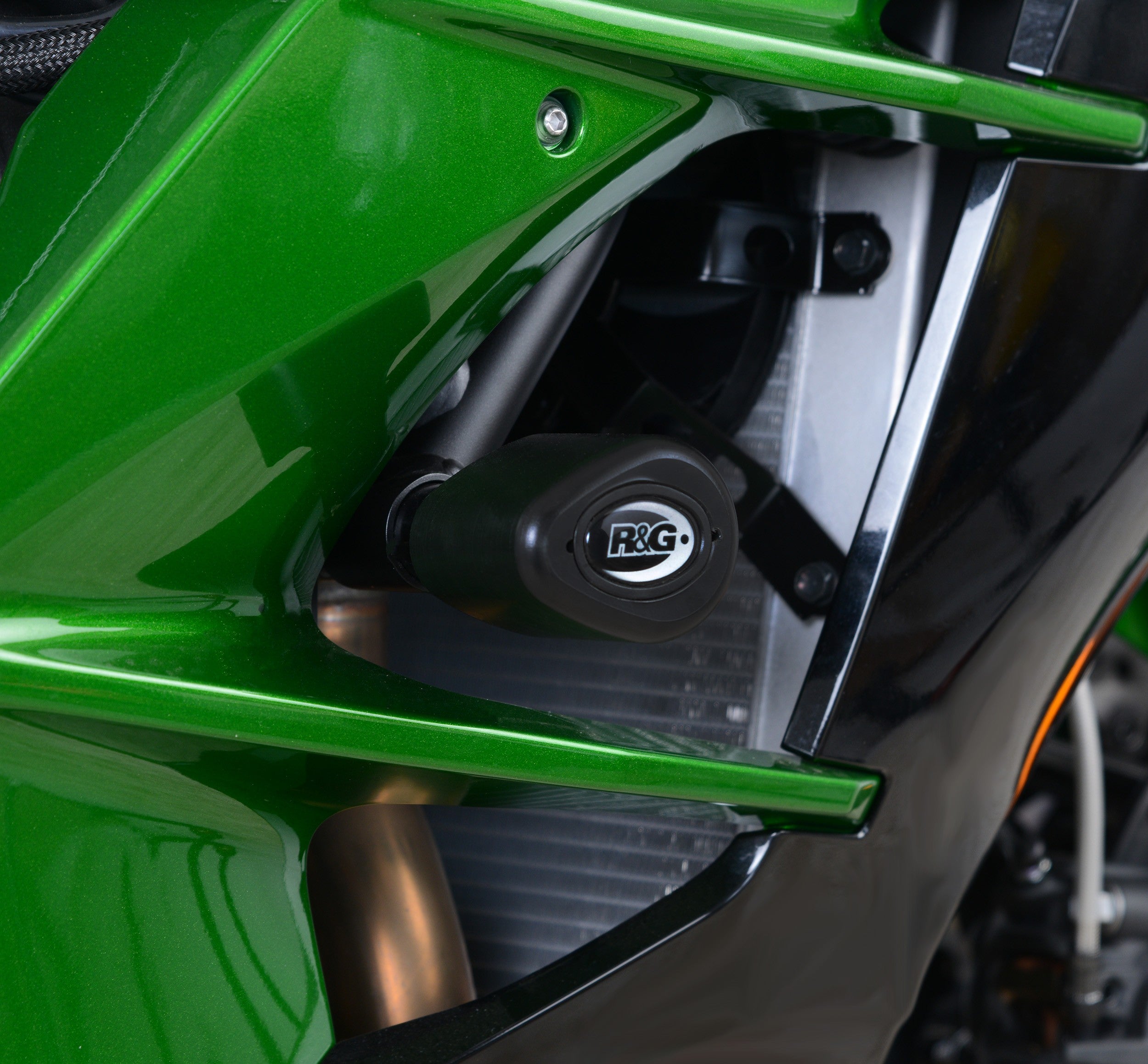 R&G Crash Protectors | White | Kawasaki Ninja H2 SX 2018>2022 - Pyramid Motorcycle Accessories