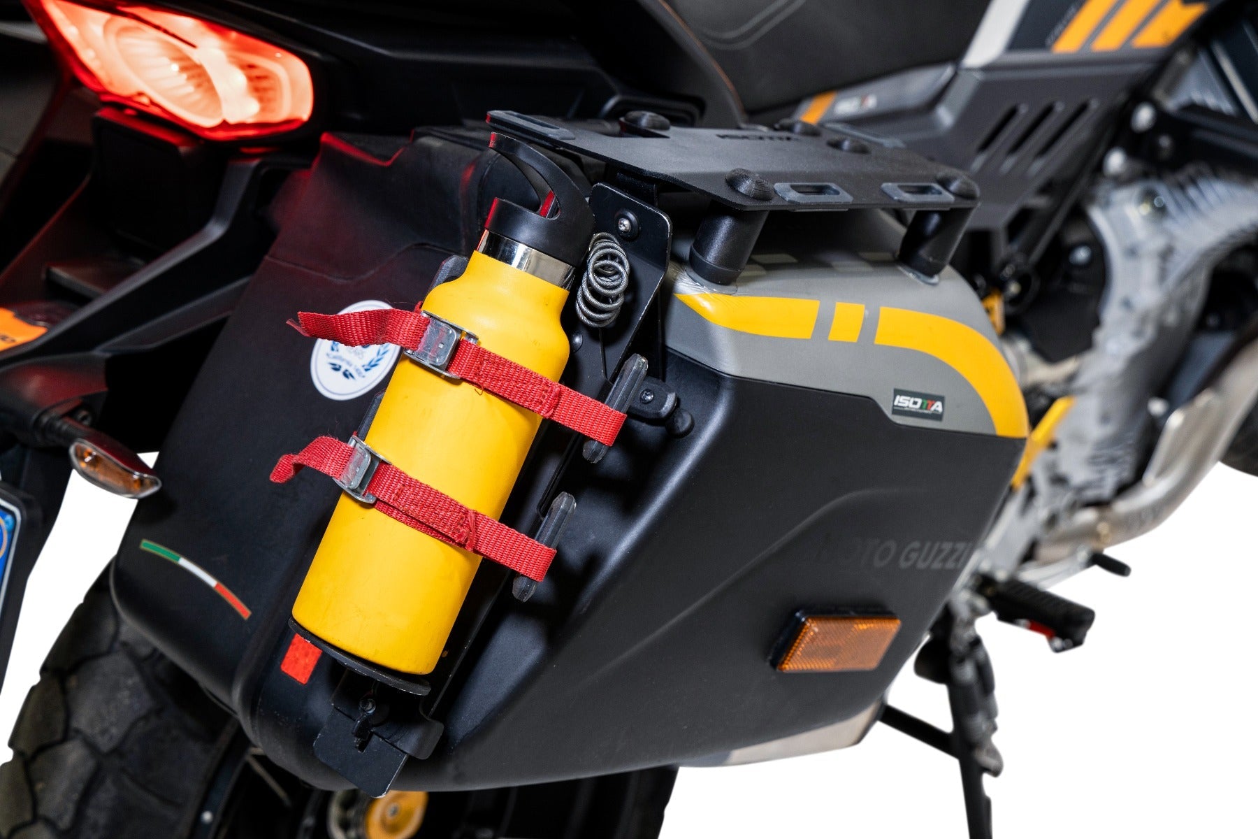 Isotta Bottle Holder For Right Pannier | Black | Moto Guzzi Stelvio 2024 - Shop name