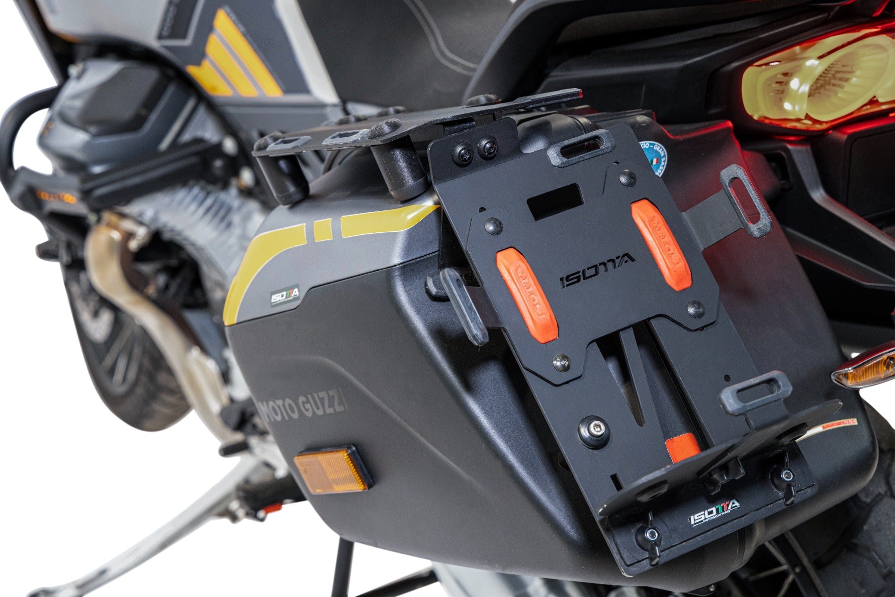 Isotta Canister/Bag Holder For Left Pannier | Black | Moto Guzzi Stelvio 2024Β -Β Shop name