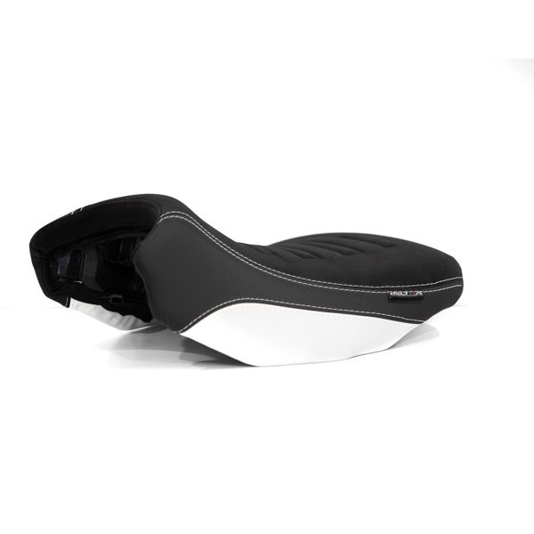 Isotta Comfort Riders Seat - Lowered | Black/White/Red/Blue - HP | BMW R 1250 GS incl. Adventure 2019>2023 - Shop name