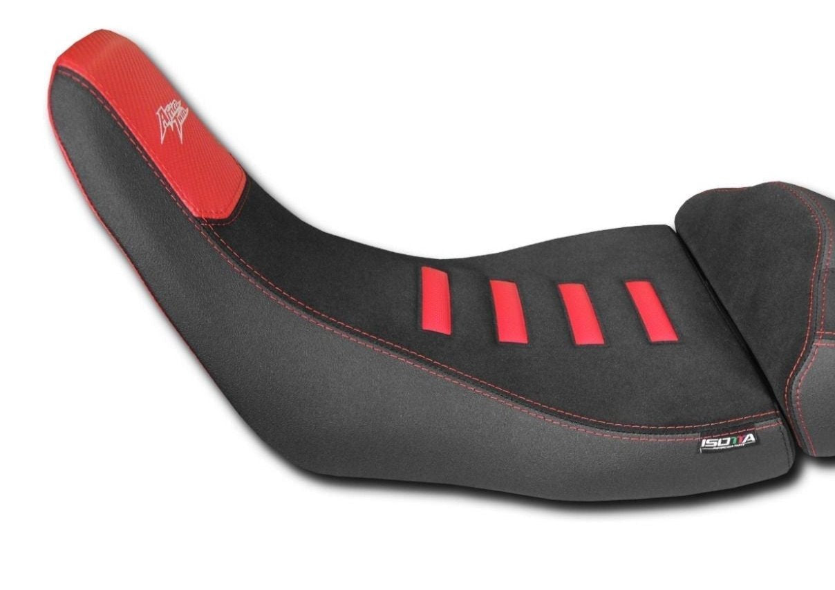 Isotta Comfort Riders Seat - Raised | Black/Red | Honda Africa Twin CRF1100L (incl. Adventure Sport) 2020>Current - Shop name