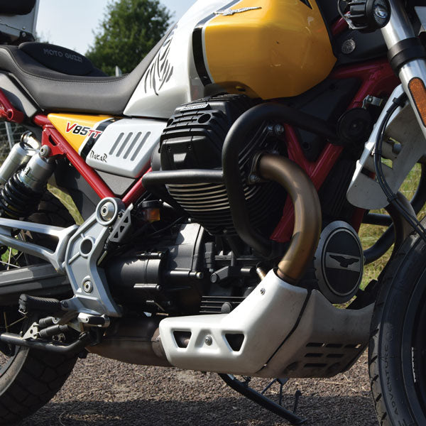 Isotta Crash Protection Bars | Black | Moto Guzzi V 85 TT 2019>2023 - Shop name