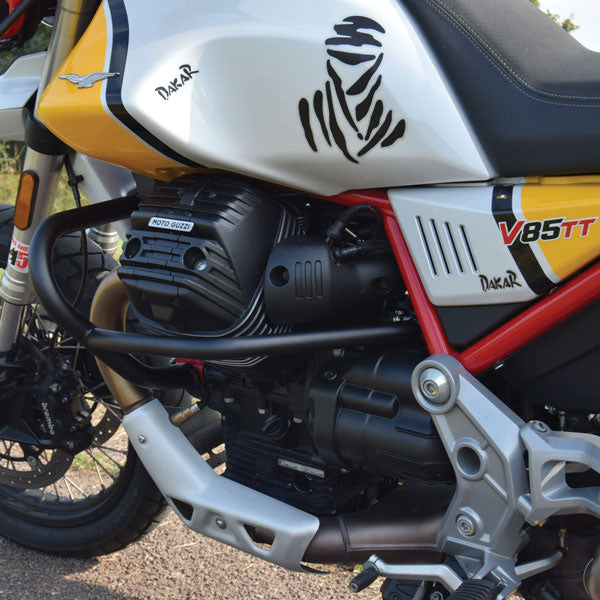 Isotta Crash Protection Bars | Black | Moto Guzzi V 85 TT 2019>2023 - Shop name