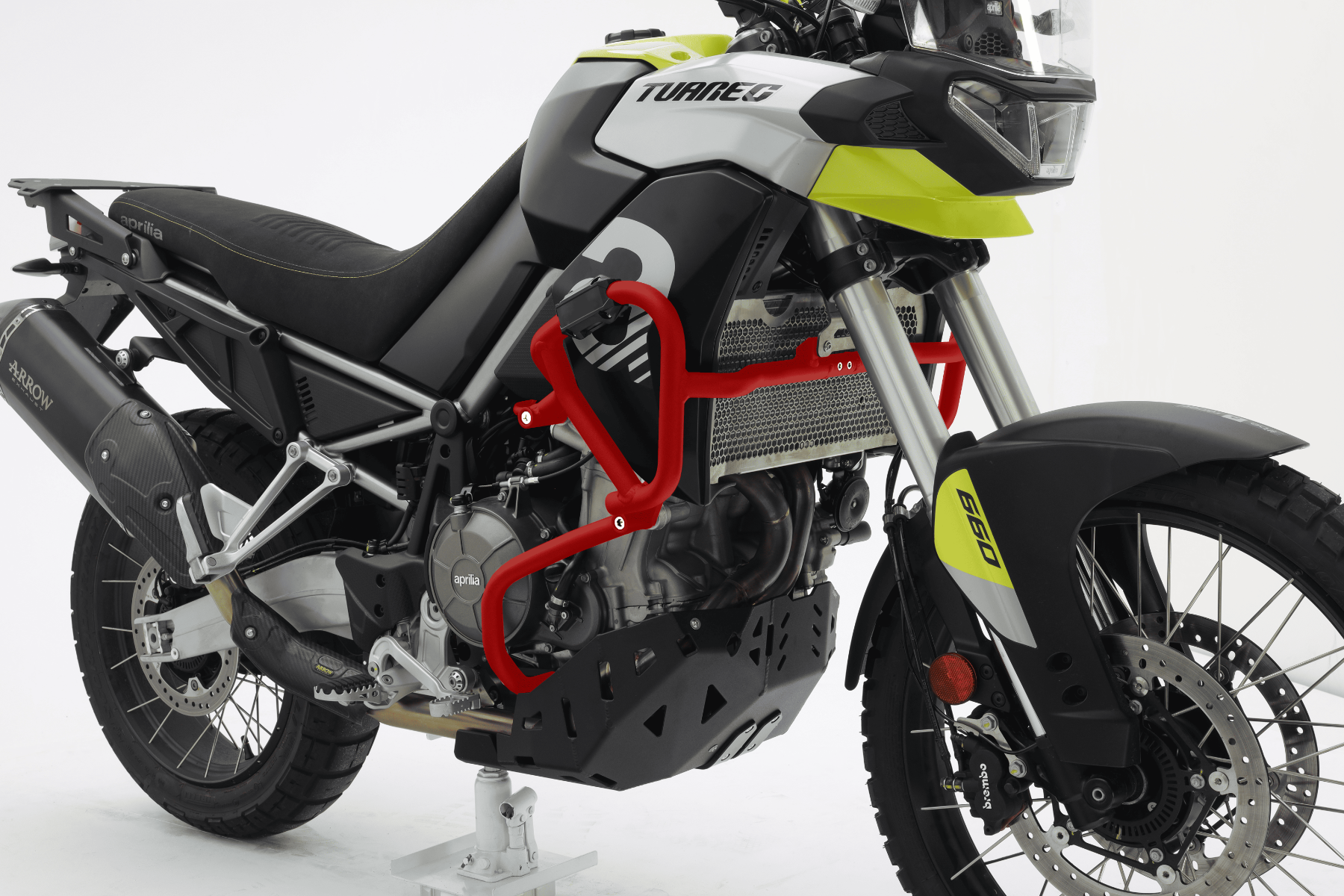 Isotta Crash Protection Bars | Red | Aprilia Tuareg 660 2022>2024 - Shop name