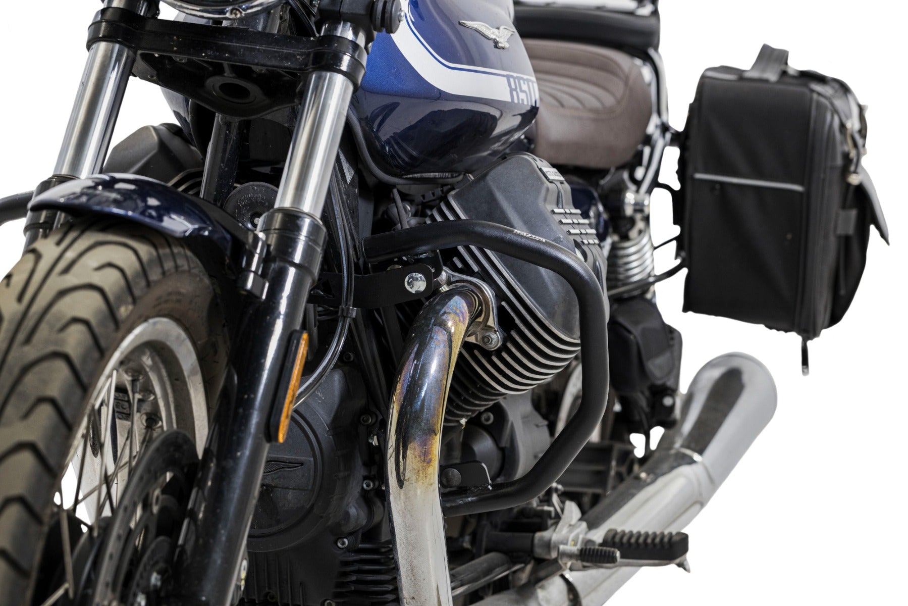 Isotta Engine Guard Bars | Black | Moto Guzzi V7 Special 2021>2024 - Shop name