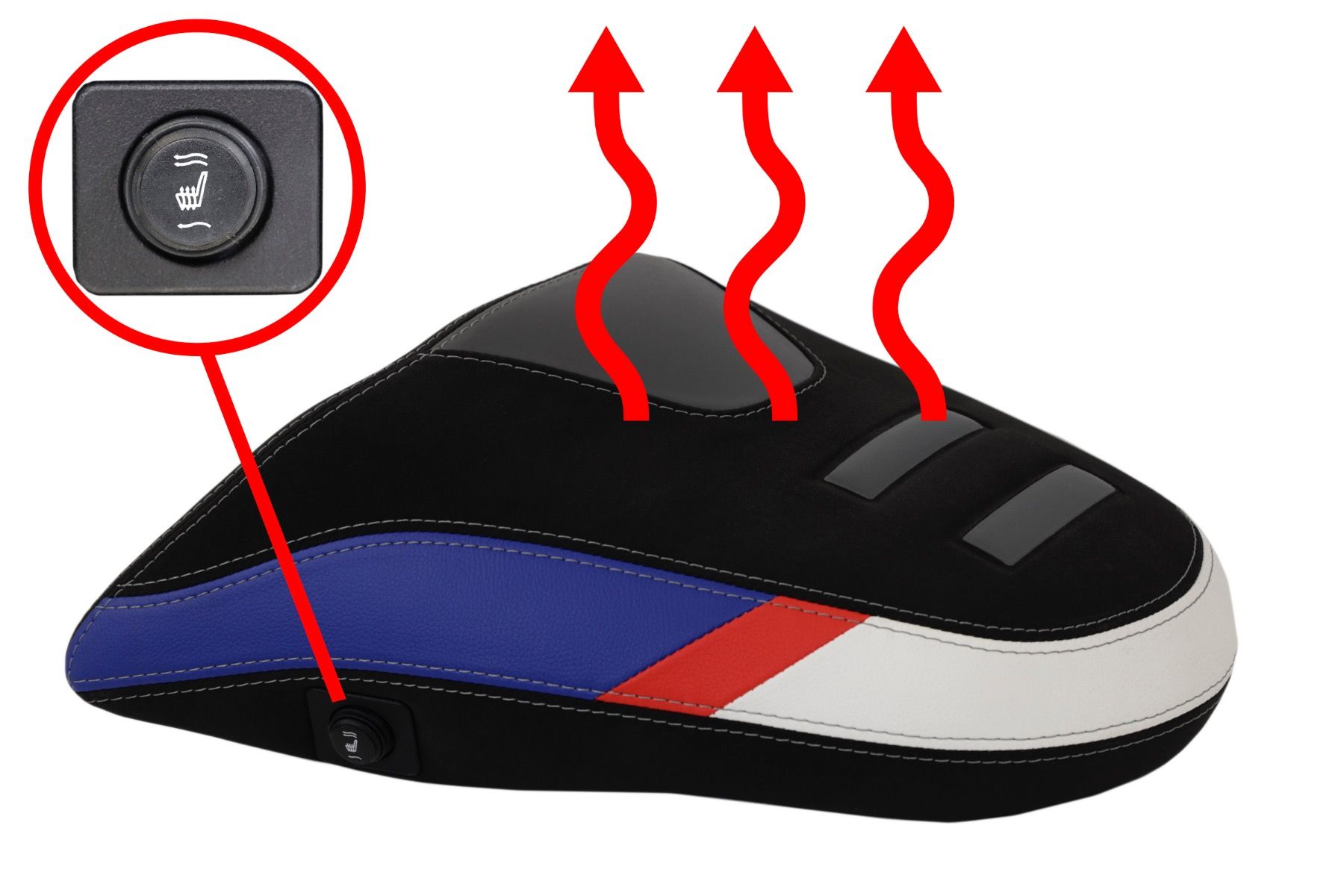 Isotta Heated Pillion Seat - Standard | Trophy | BMW R 1300 GS 2023>Current - Shop name