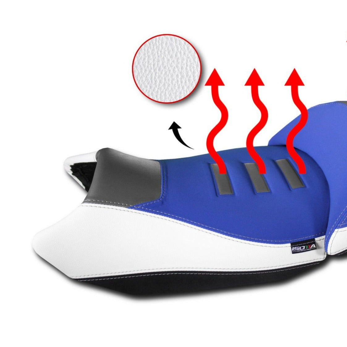 Isotta Heated Riders Seat - High | Blue | BMW R 1300 GS 2023>Current - Shop name