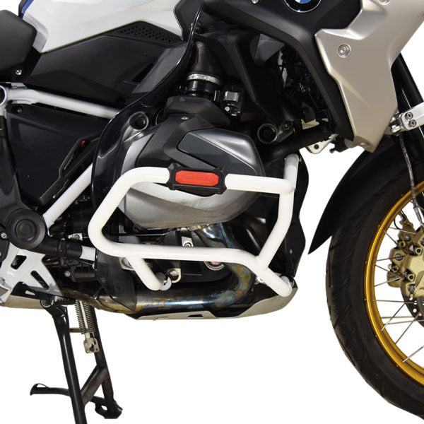 Isotta Lower Crash Protection Bars | White | BMW R 1250 GS 2019>2023 - Shop name