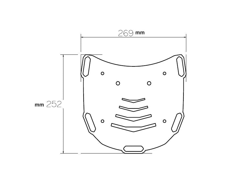Isotta Luggage Rack | Black | Moto Guzzi V7 III Stone Night Pack 2019>2020 - Shop name