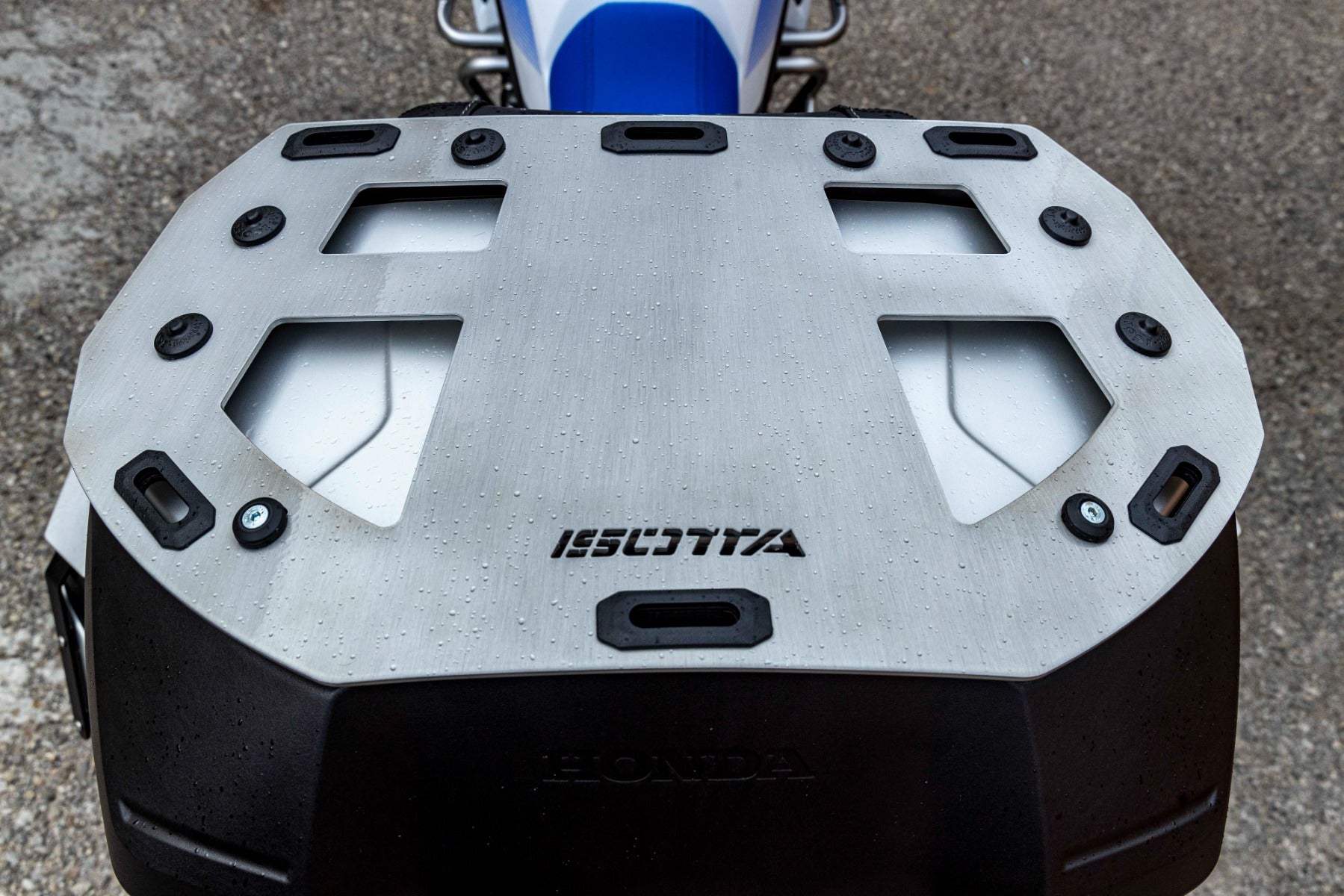 Isotta Luggage Rack For Top Box - Brushed Aluminium | Silver | Honda NT1100 2022>2024 - Shop name