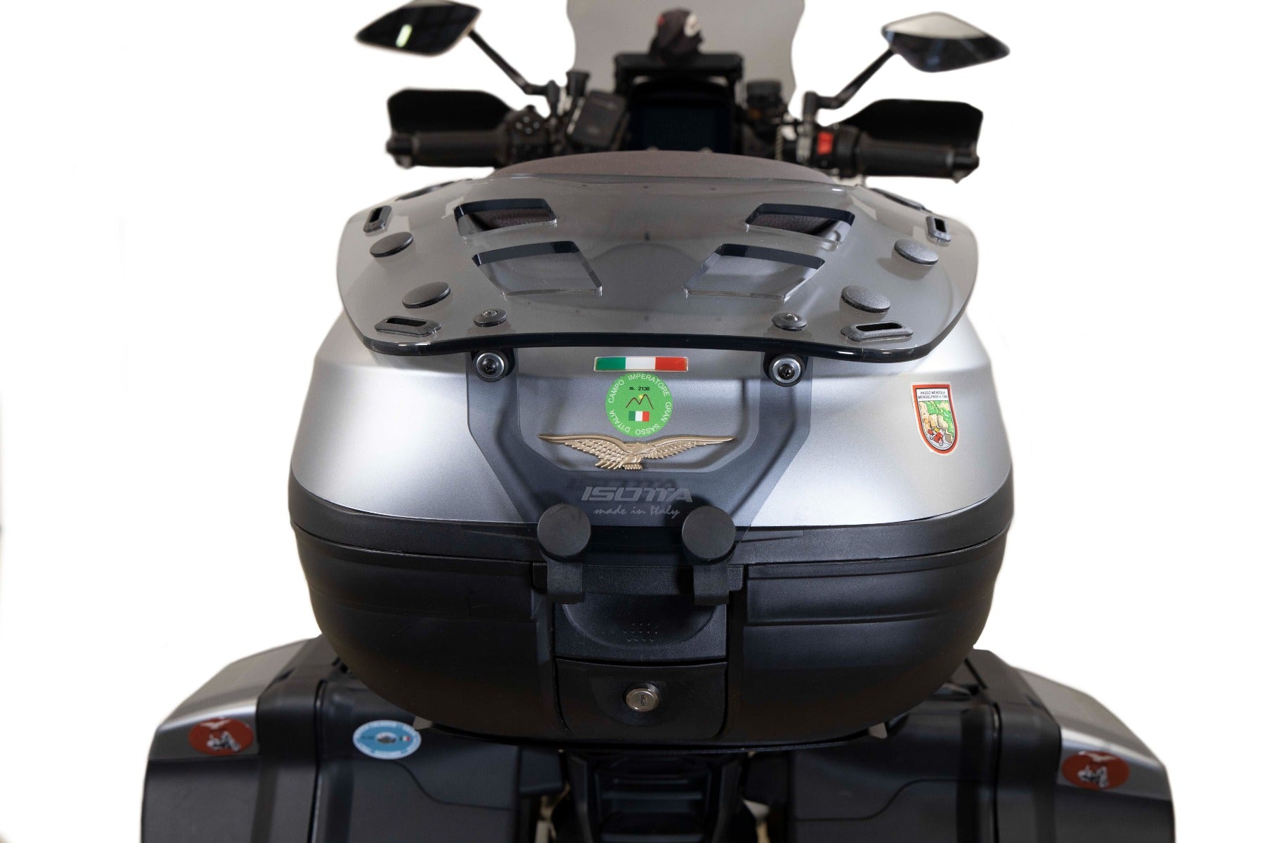 Isotta Luggage Rack For Top Box - Plexiglass | Light Smoke | Moto Guzzi V100 Mandello S 2023>2024 - Shop name
