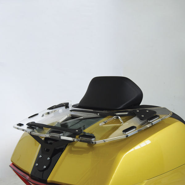 Isotta Luggage Rack For Top Box - Plexiglass With LEDs| Clear | BMW K 1600 Grand America 2017>2024 - Shop name