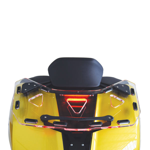 Isotta Luggage Rack For Top Box - Plexiglass With LEDs| Clear | BMW K 1600 Grand America 2017>2024 - Shop name