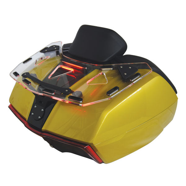 Isotta Luggage Rack For Top Box - Plexiglass With LEDs| Clear | BMW K 1600 Grand America 2017>2024 - Shop name
