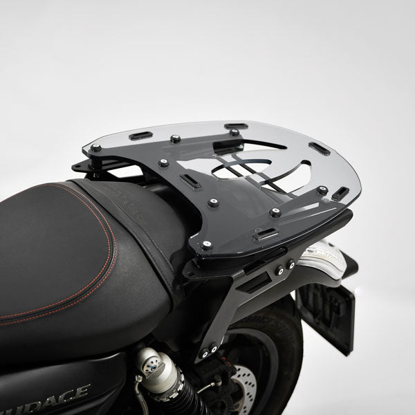 Isotta Luggage Rack - Plexiglass | Light Smoke | Moto Guzzi Audace 2017>2020 - Shop name