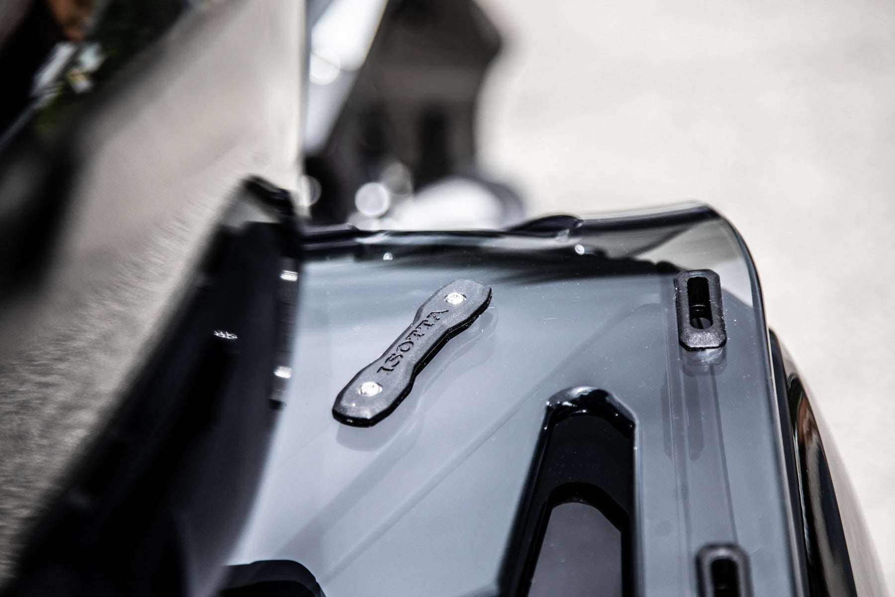 Isotta Luggage Racks For Panniers - Plexiglass | Light Smoke | BMW K 1600 Grand America 2017>2024 - Shop name