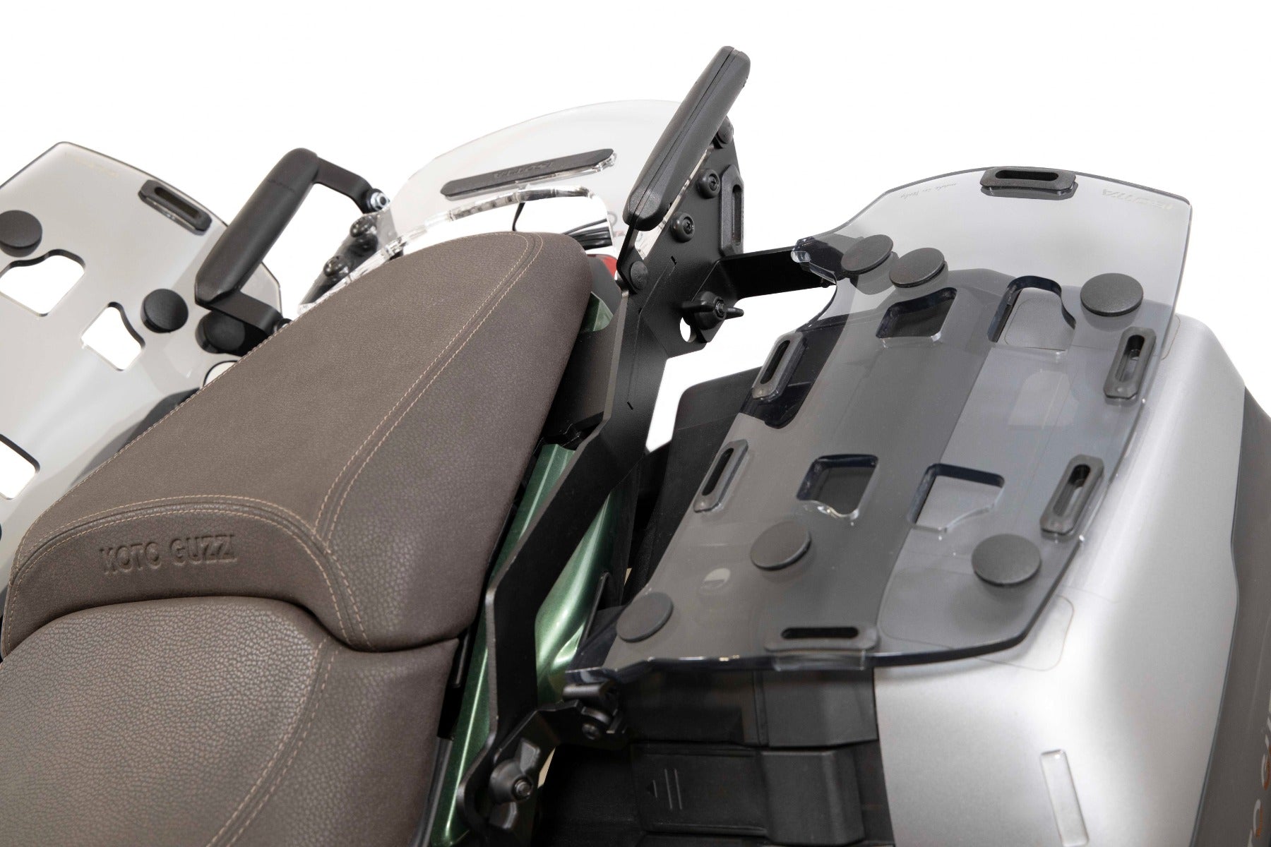 Isotta Luggage Racks For Panniers With Supports And Handles - Plexiglass | Light Smoke | Moto Guzzi V100 Mandello S 2023>2024 - Shop name