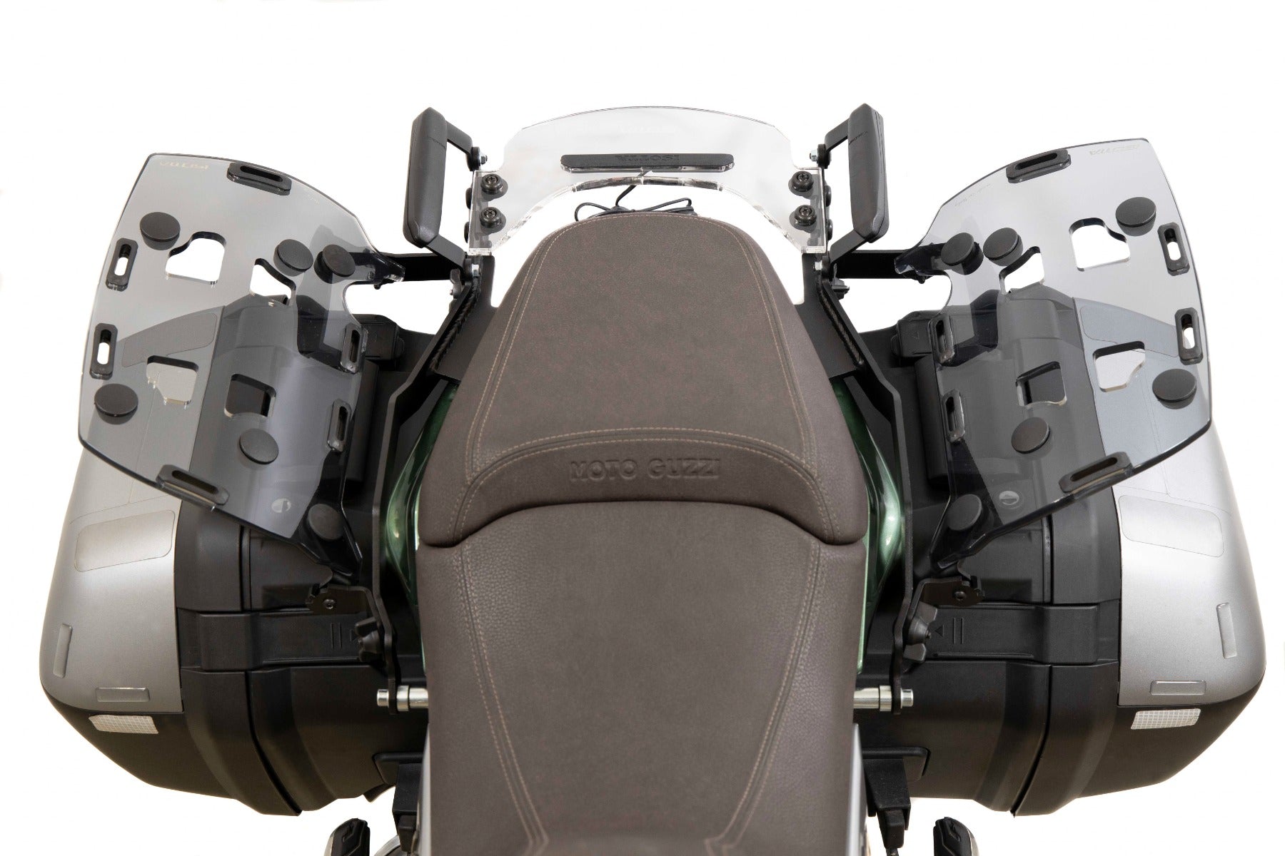 Isotta Luggage Racks For Panniers With Supports And Handles - Plexiglass | Light Smoke | Moto Guzzi V100 Mandello S 2023>2024 - Shop name