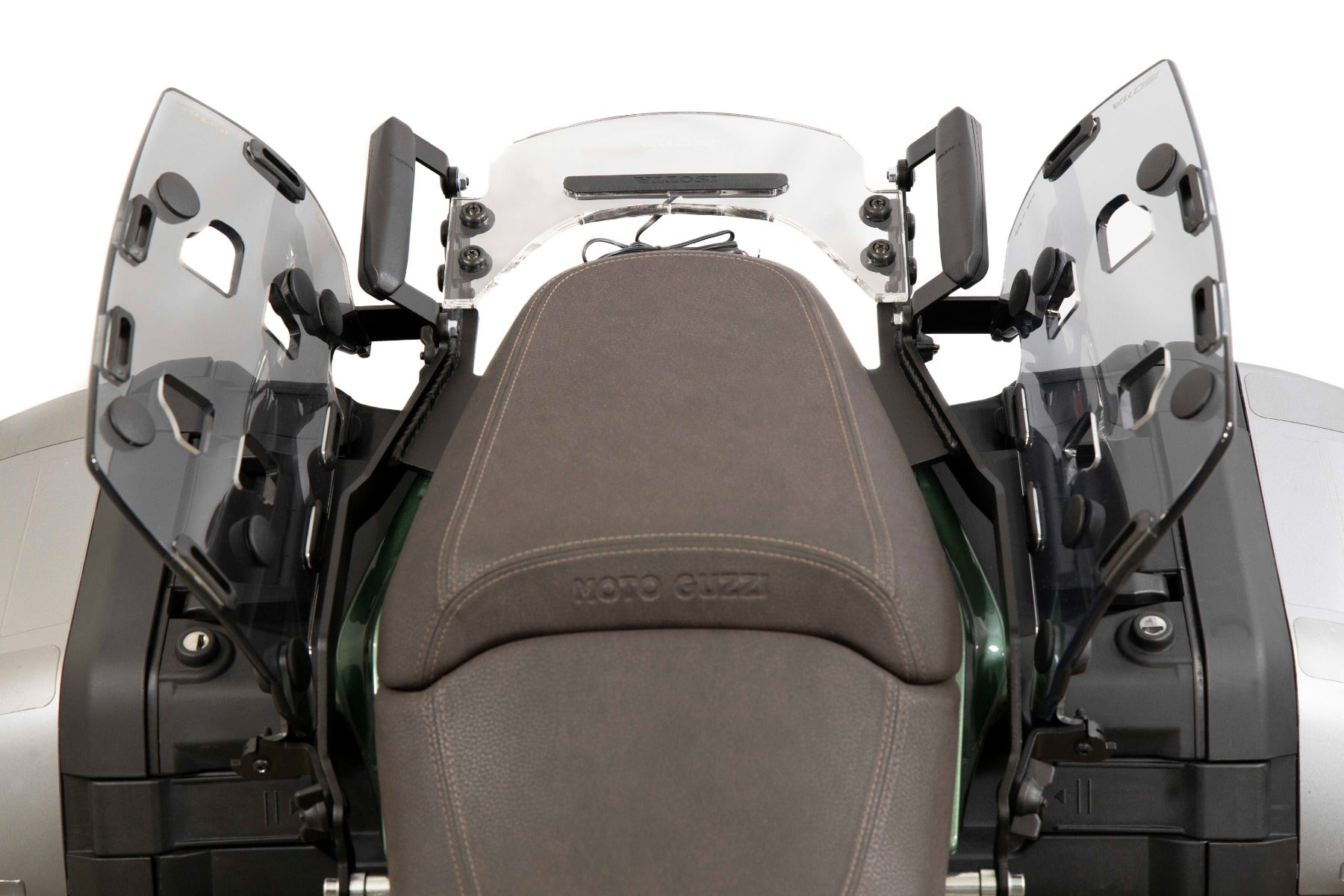 Isotta Luggage Racks For Panniers With Supports And Handles - Plexiglass | Light Smoke | Moto Guzzi V100 Mandello S 2023>2024 - Shop name