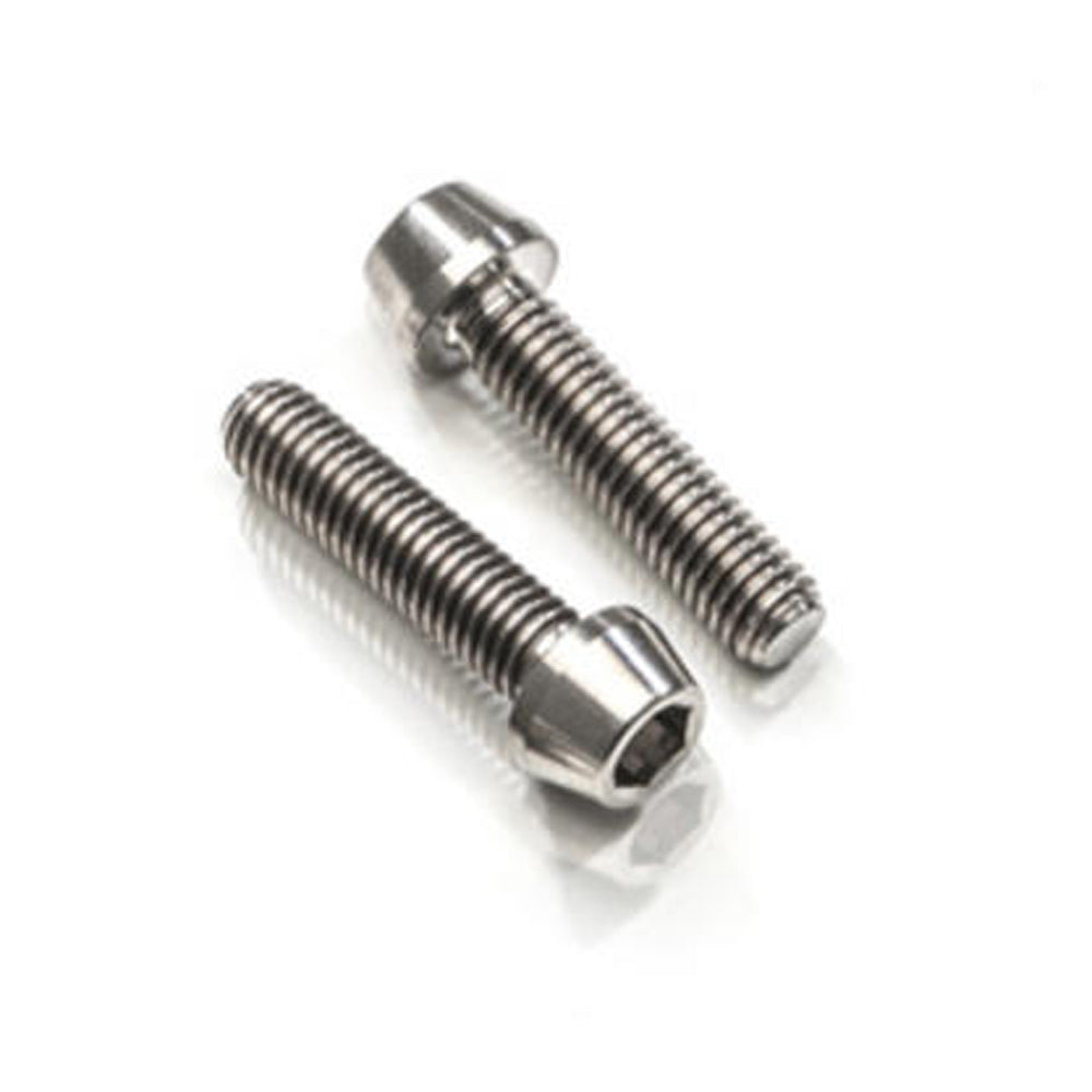 CNC Racing Screws Set Brake or Clutch Lever Perch Pinch M6x25 (2 Pcs) - Titanium - Shop name