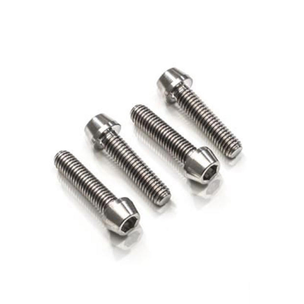 CNC Racing Screws Set Front Axle Clamp M6x25 (4 pcs) - Titanium - Shop name