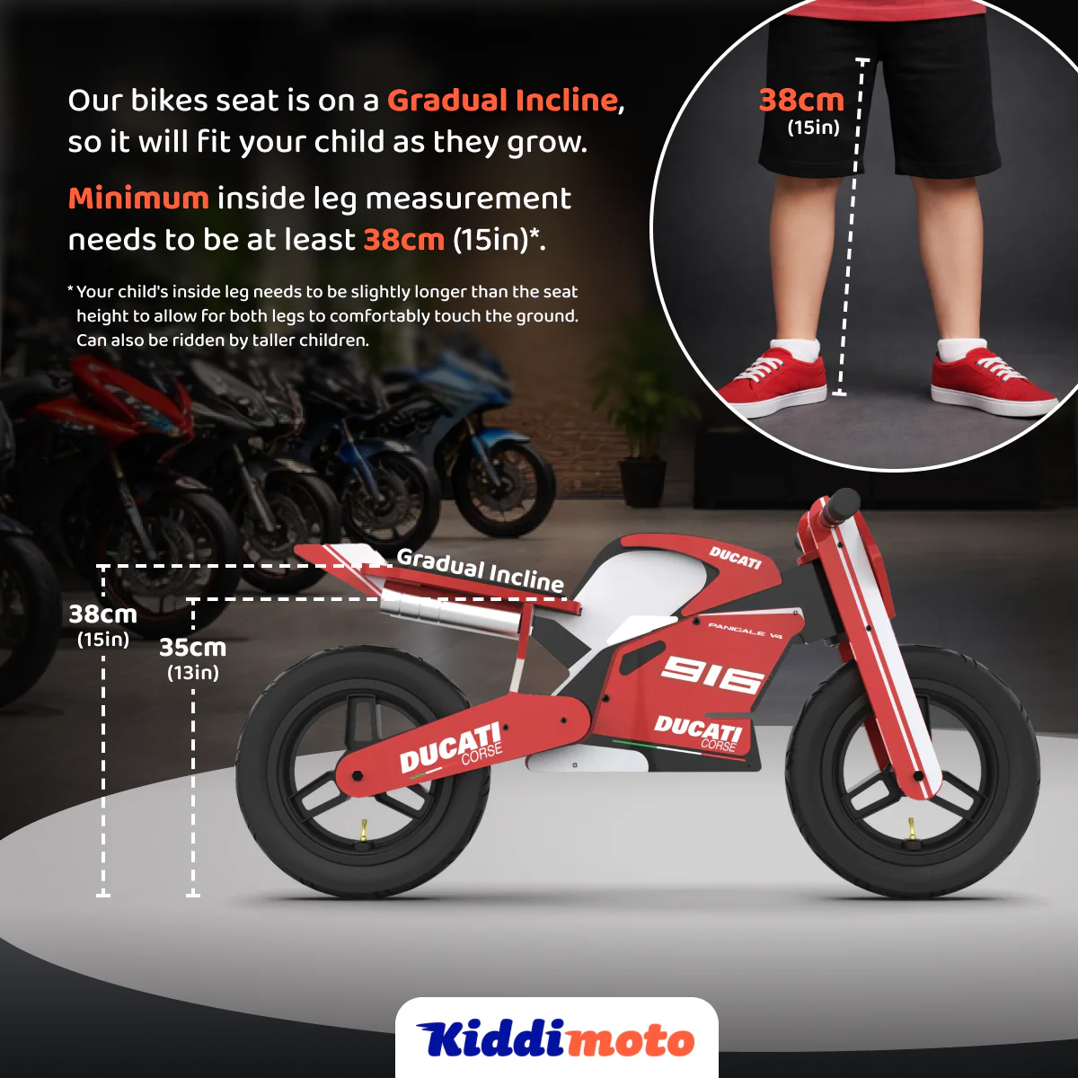 Kiddimoto Triumph Daytona 765 Balance Bike - Pyramid Motorcycle Accessories