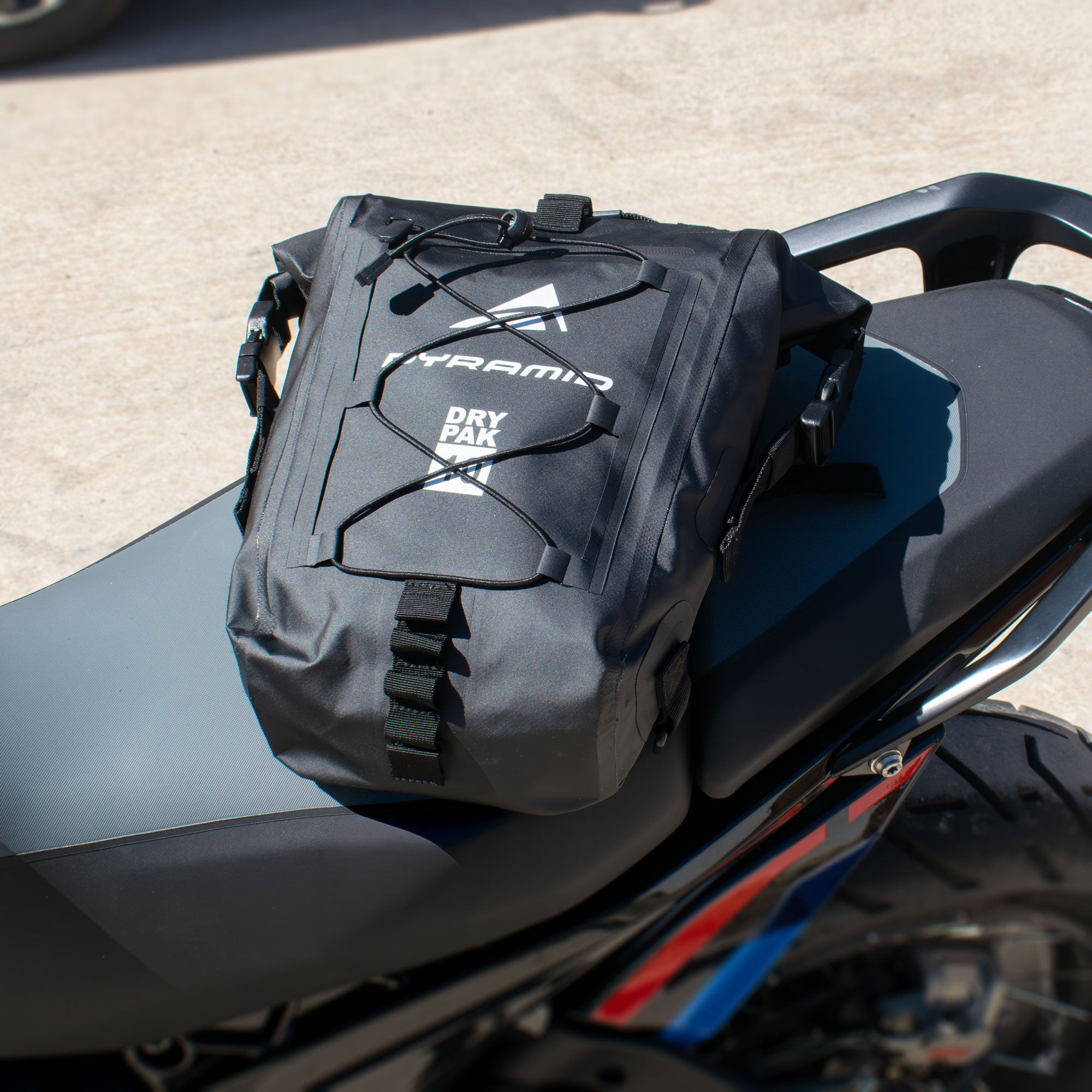 Pyramid Waterproof 10L Motorcycle Tail-PAK???? | Black - Pyramid Motorcycle Accessories