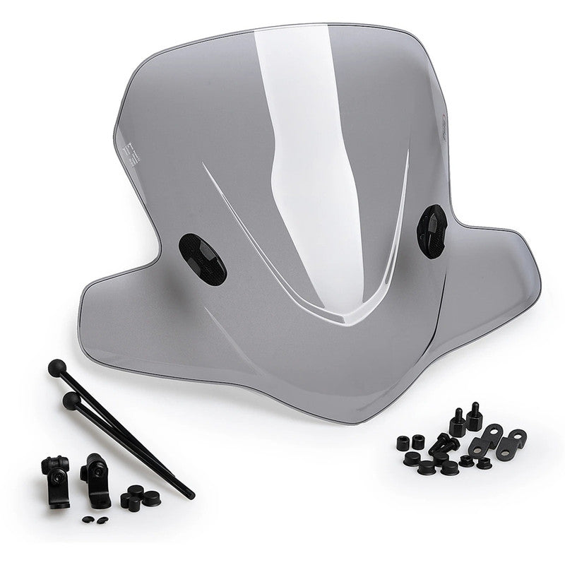 Puig Windshield City Touring | Light Smoke | Peugeot Looxor 50 Tsdi Injection 2003>2006
