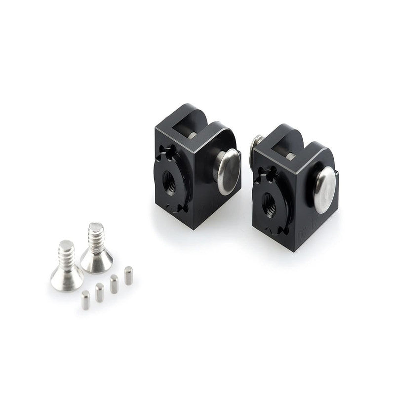 Puig Footpegs Adapters | Black | Yamaha