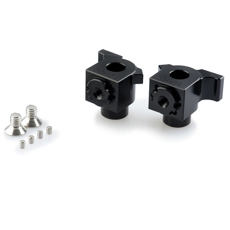 Puig Pair Footrest Fixation Pilot Right/Left | Black | Yamaha Tenere 700 2019>2026
