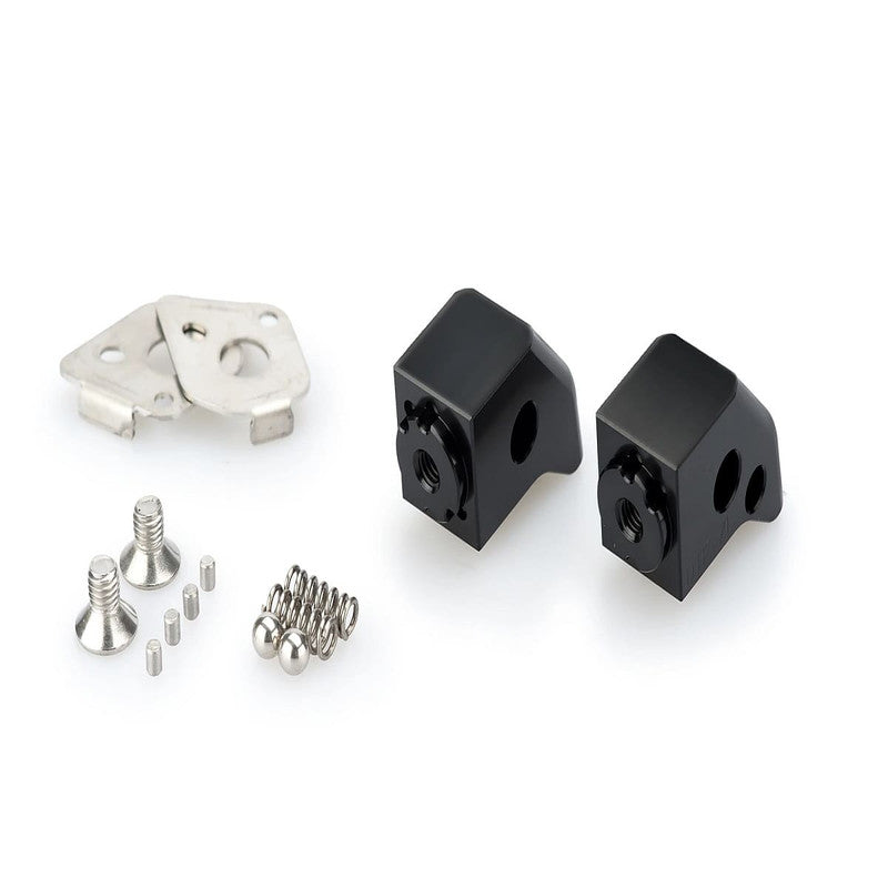 Puig Adaptor Adjustable Passenger Footpeg | Black | Triumph