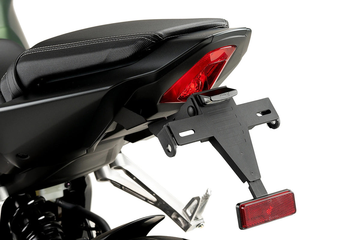 Puig License Plate Holders | Black | Honda CB 650 R New Sports Cafe 2021>2026