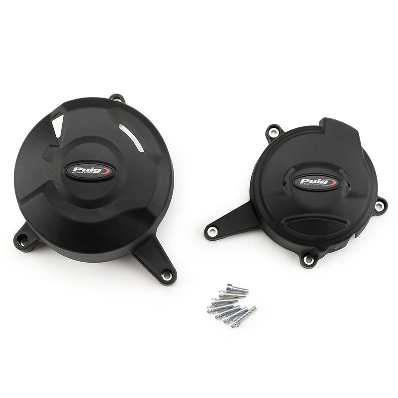 Puig KIT 2 Engine Protectives Covers | Black | Ducati Streetfighter V4/V4 S 2020>2022