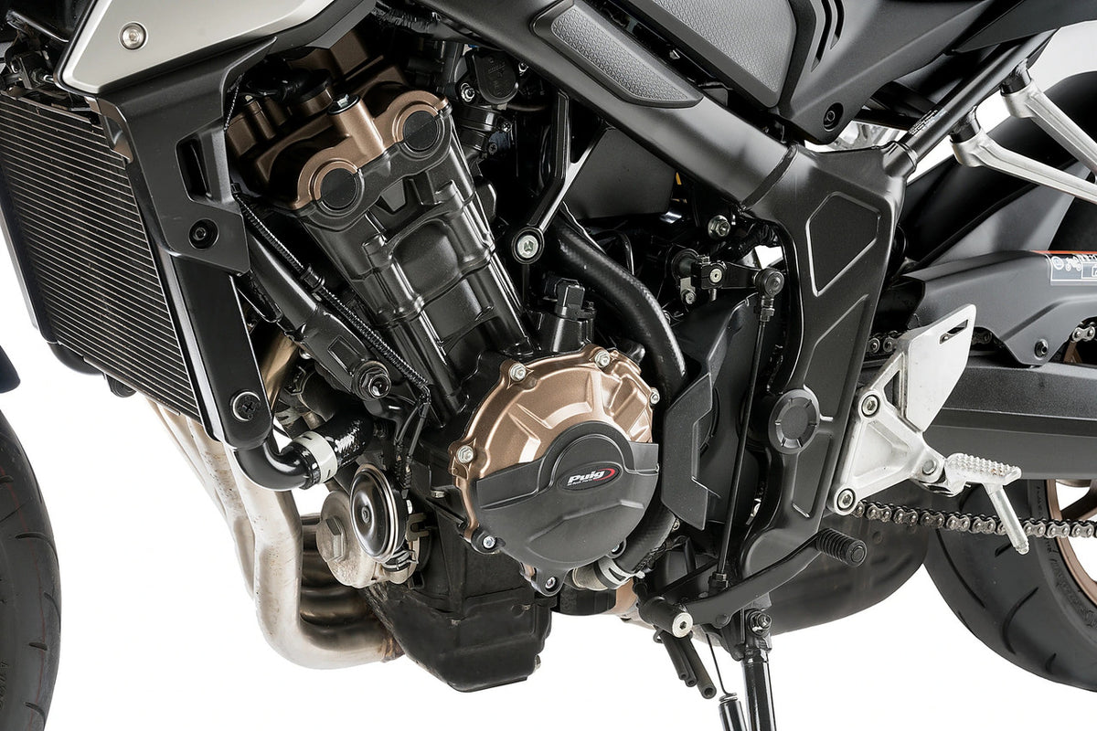 Puig KIT 3 Engine Protectives Covers | Black | Honda CBR 650 R 2021>2023